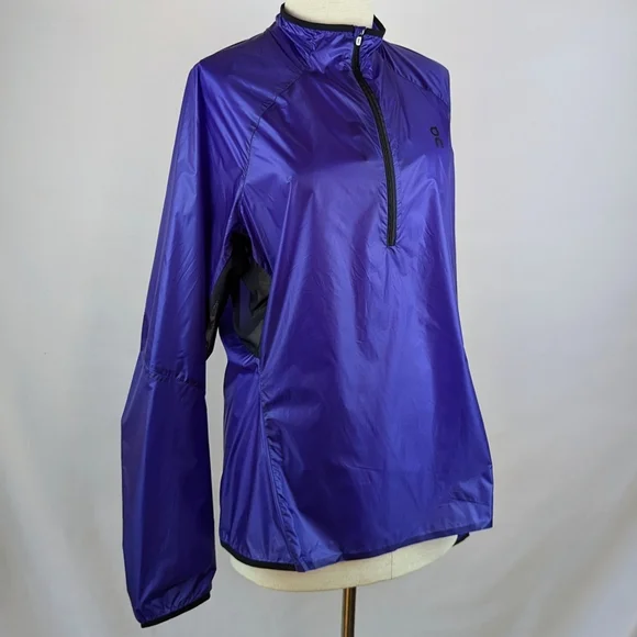 On Running Zero Jacket Long Sleeve Ultralight 1/4 Zip Packable Twilight L NWT - Picture 5 of 16